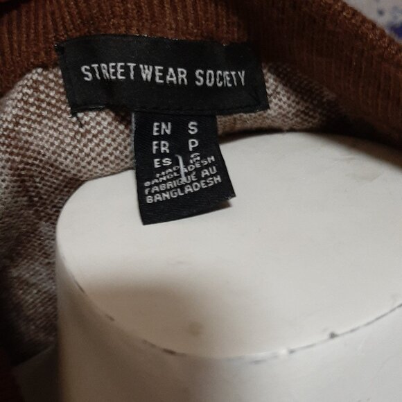 Streetwear Society Patterned Sweater Vest Size S - Picture 3 of 3